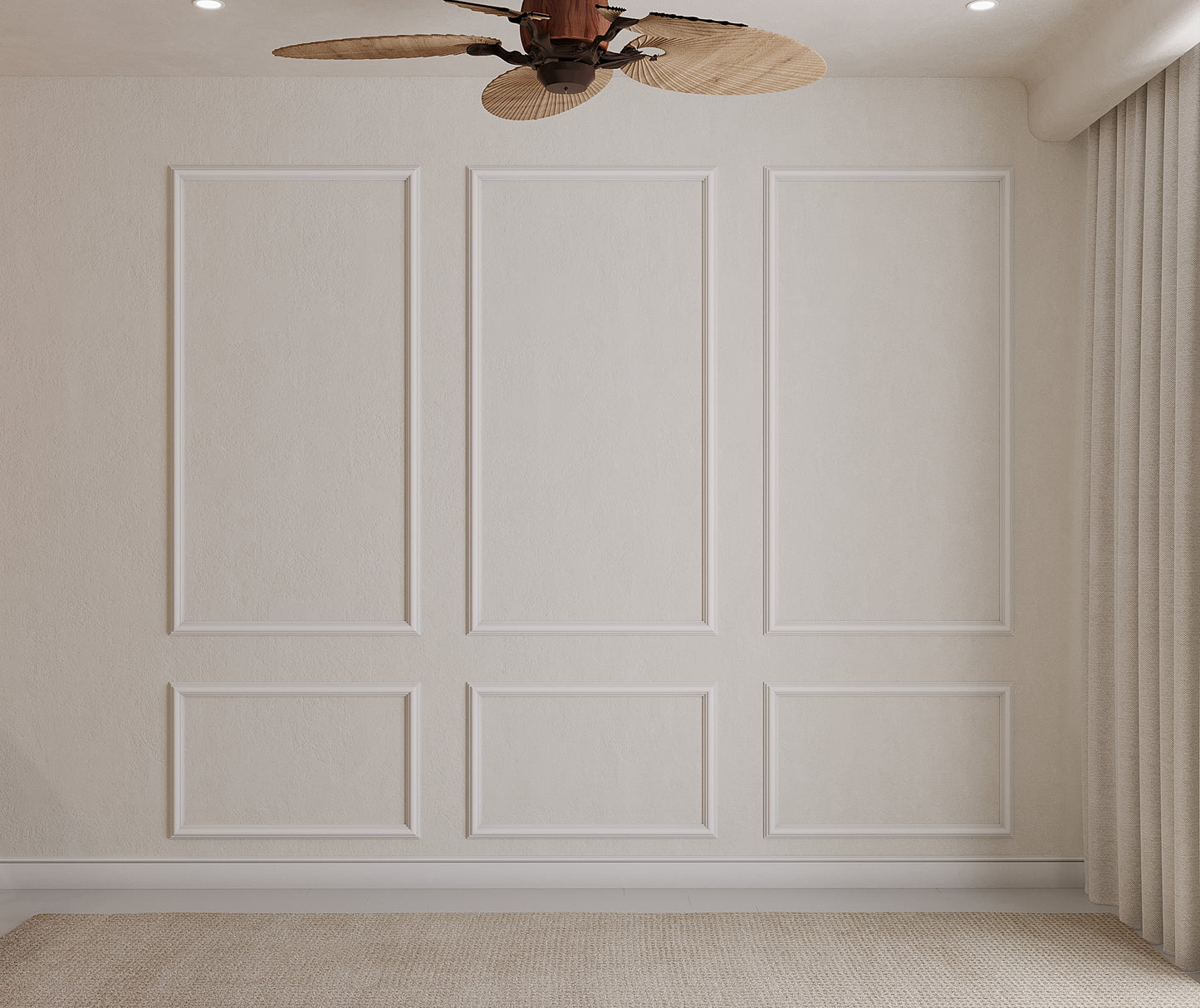 Decophia Panel Wall Molding Kit – Pre-Cut, Easy to Apply & Paintable (3 Panels)