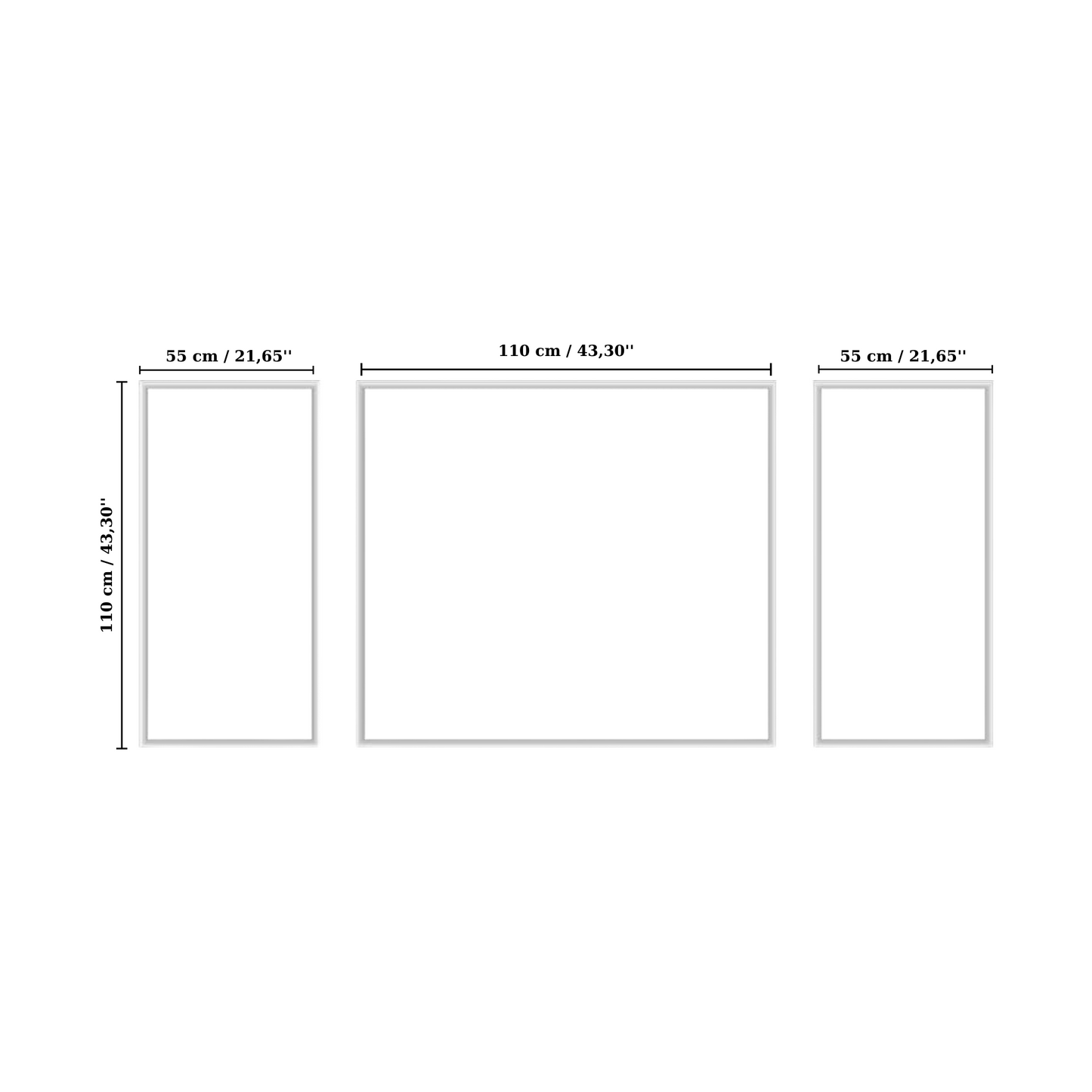 Decophia Panel Wall Molding Kit – Pre-Cut, Easy to Apply & Paintable (3 Panels)