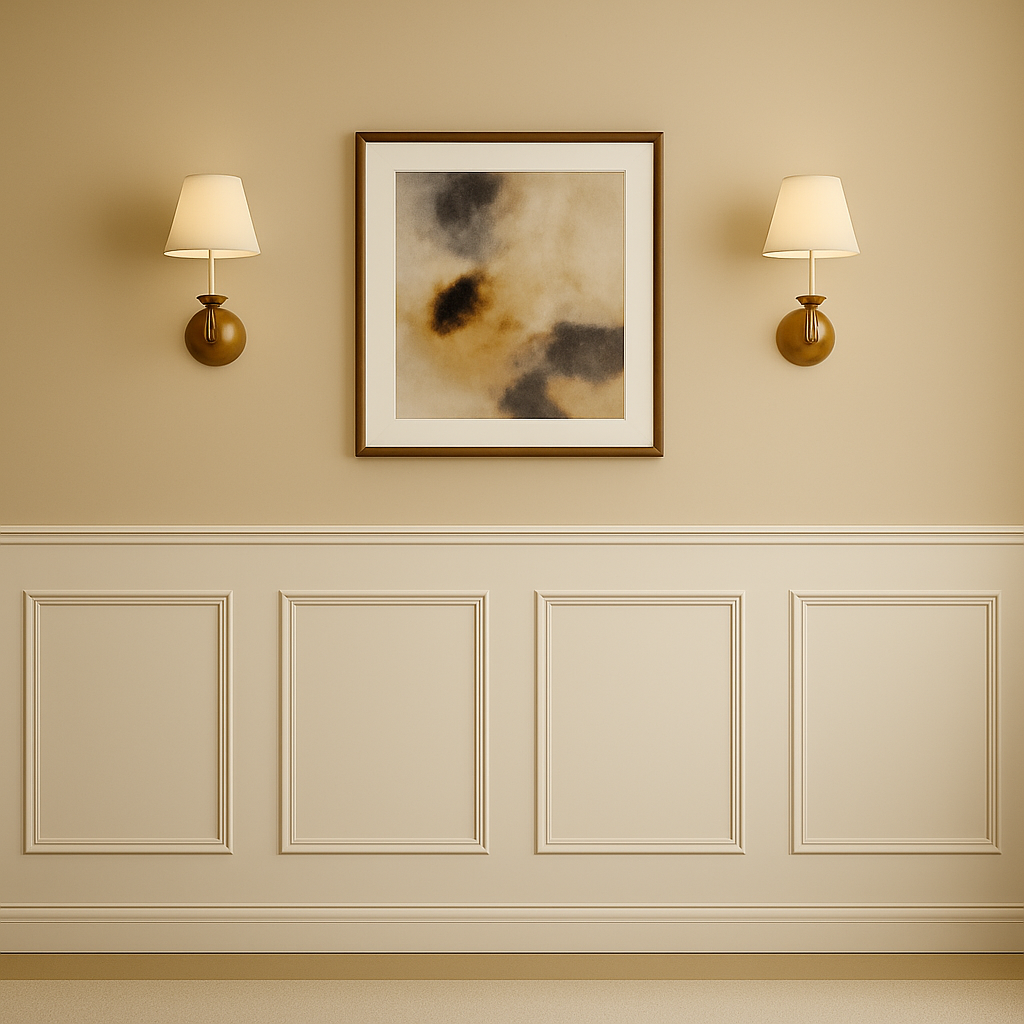 Peel and Stick Wall Molding Kit – 4 Panels (60x60 cm)