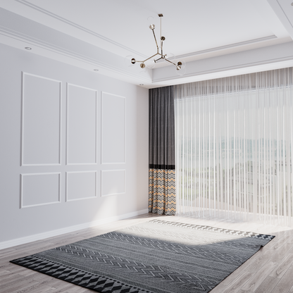 Easy Installation, Modern Design, and Pre-Cut Pieces: Wall Molding Set with Wood-Like Durability