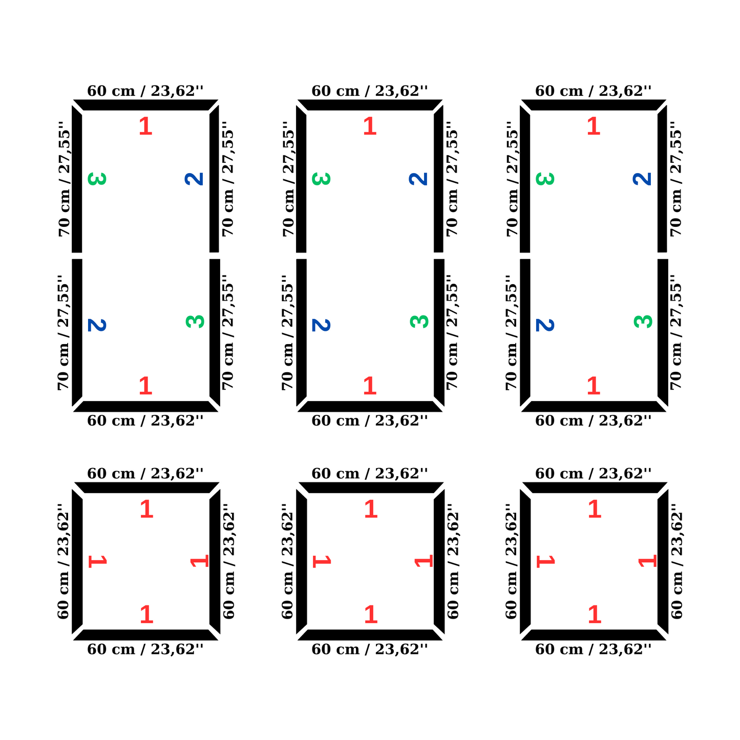 Decophia Panel Wall Molding Kit – Pre-Cut, Easy to Apply & Paintable (6 panels)