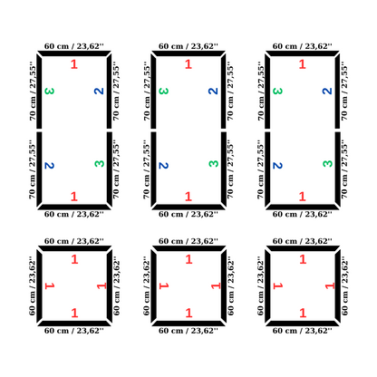 Decophia Panel Wall Molding Kit – Pre-Cut, Easy to Apply & Paintable (6 panels)
