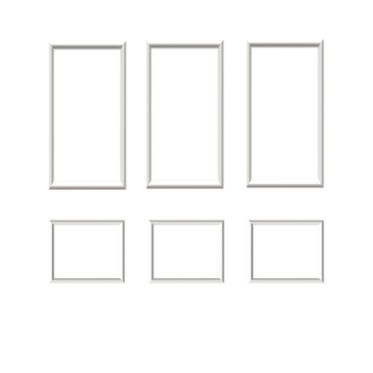 Easy Installation, Modern Design, and Pre-Cut Pieces: Wall Molding Set with Wood-Like Durability