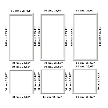 Decophia Panel Wall Molding Kit – Pre-Cut, Easy to Apply & Paintable (6 panels)