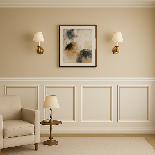 Peel and Stick Wall Molding Kit – 4 Panels (60x60 cm)
