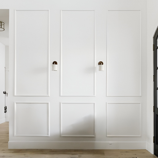 Decophia Panel Wall Molding Kit – Pre-Cut, Easy to Apply & Paintable (6 panels)