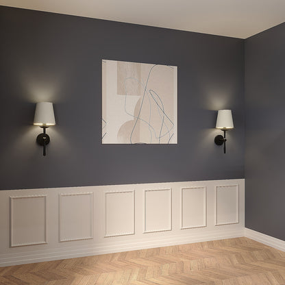 Decophia Panel Wall Molding Kit – Pre-Cut, Easy to Apply & Paintable (4 Panels)